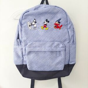 Disney Mickey Mouse Backpack Blue with Mickey characters on front
